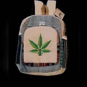 Unique design Himalaya Hemp Backpack Small Backpack Hippie Backpack Festival